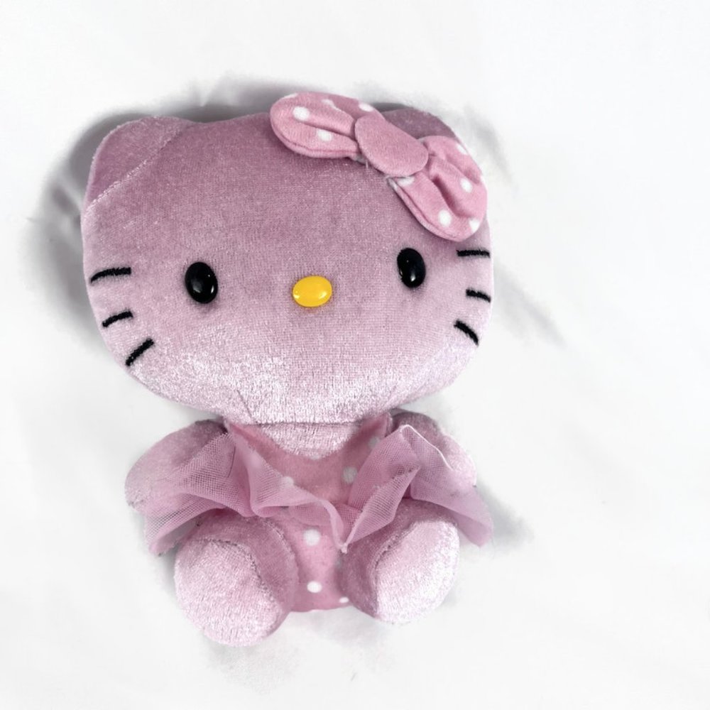 Hello kitty Balerina Pink Plush Stuffed Animal Toy Sanrio Soft 6" Tutu Dress